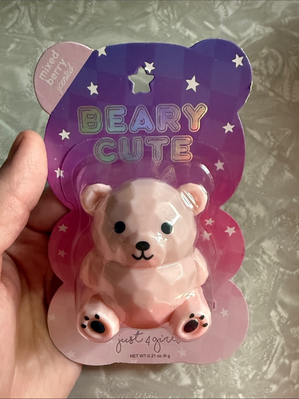 Beary Cute mixed berry Scented Bear Lip balm